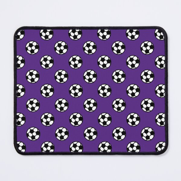 Item preview, Soccer Ball with Purple Background Pattern designed and sold by beccaveedesigns.
