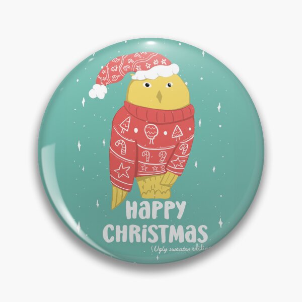 Item preview, Happy Christmas Ugly Sweater  -  Owls Greetings collection - BGR designed and sold by MaddaMom.
