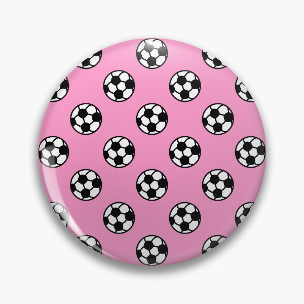 Item preview, Soccer Ball with Pink Background Pattern designed and sold by beccaveedesigns.