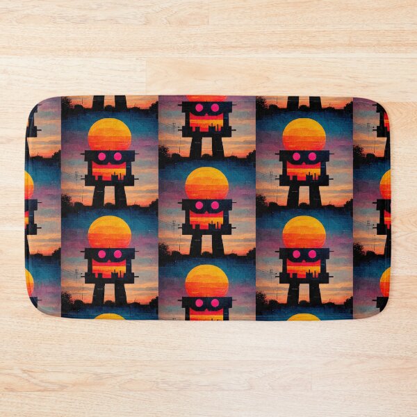 Item preview, Happy Robot Street Art Decoration Colorful Sun Gift designed and sold by LADistrictGarb.