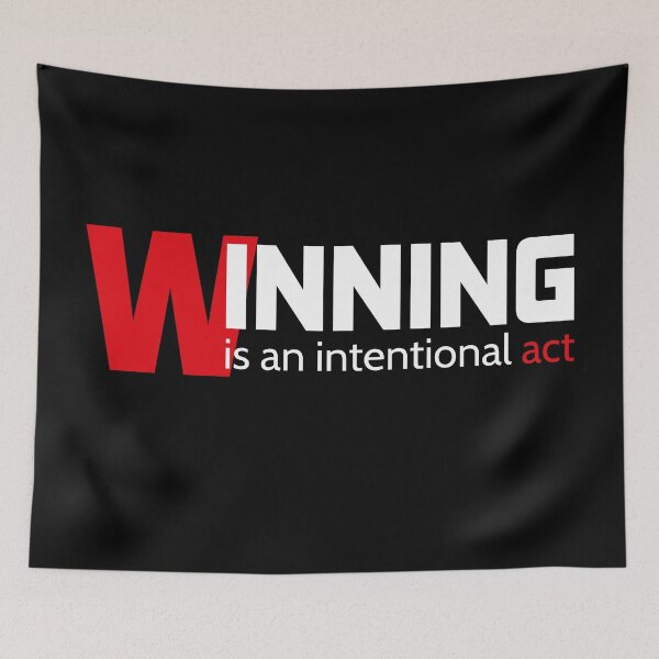 Item preview, Winning is an intentional act for daily motivated mindset. designed and sold by TheLuckyShirts.