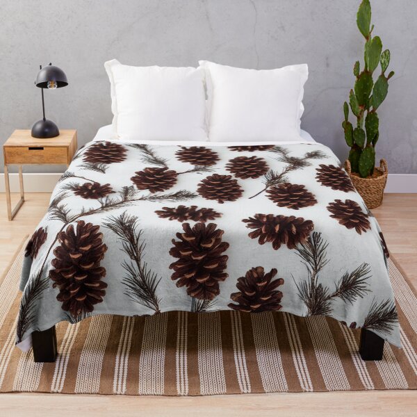 Item preview, Pine cones festive background with fir branch, seamless pattern. designed and sold by alekxemko.