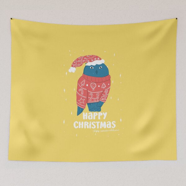 Item preview, Happy Christmas Ugly Sweater  -  Owls Greetings collection - YBR designed and sold by MaddaMom.