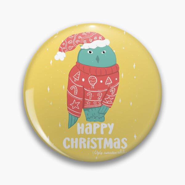 Item preview, Happy Christmas Ugly Sweater  -  Owls Greetings collection - YGR designed and sold by MaddaMom.