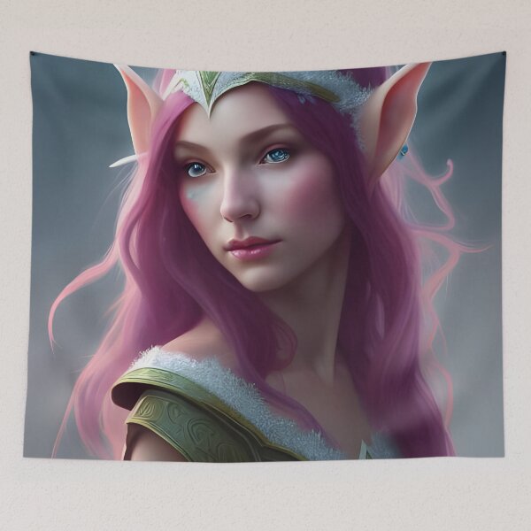 Item preview, Cute Fantasy Elf Maiden Purple Hair designed and sold by Eliteijr.