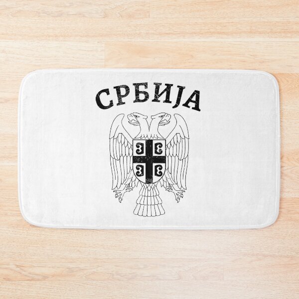 Item preview, Serbian eagle coat of arms with Cyrillic script designed and sold by Mila1946.