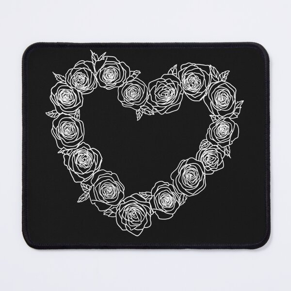 Item preview, White Rose filled heart designed and sold by Tasha-design.