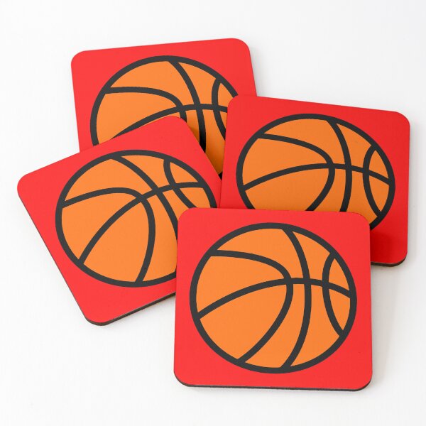 Item preview, Basketball with Red Background Design designed and sold by beccaveedesigns.