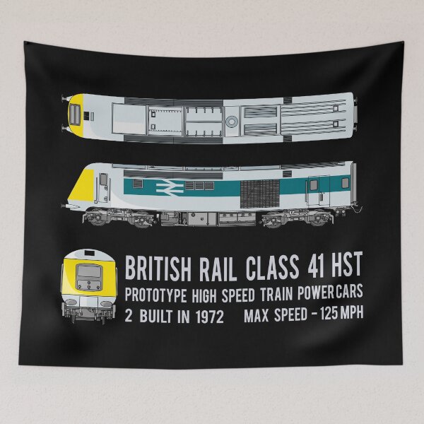 Item preview, British Rail Class 41 HST  Prototype High Speed Train Locomotive Diagrams Gift designed and sold by Maljonic.