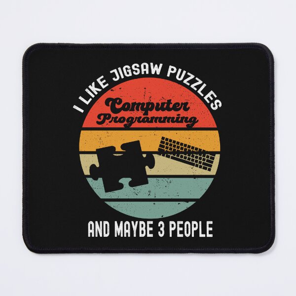 Item preview, I Like Jigsaw Puzzles Puzzle Lover Funny Computer Programming designed and sold by SharpThreadZ.