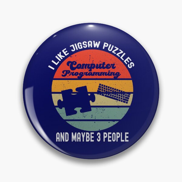 Item preview, I Like Jigsaw Puzzles Puzzle Lover Funny Computer Programming designed and sold by SharpThreadZ.