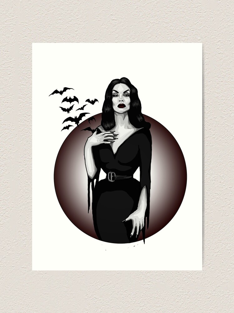 Vampira Art Print for Sale by Clara Cosh-Escott