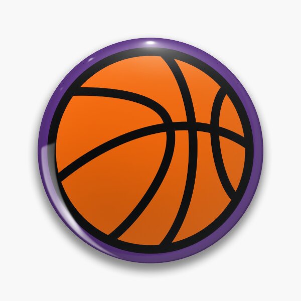 Item preview, Basketball with Purple Background Design designed and sold by beccaveedesigns.