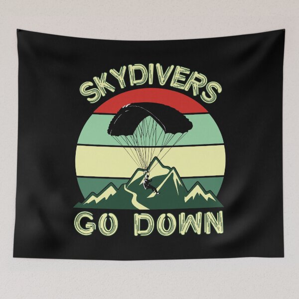 Item preview, Skydivers go down - vintage style designed and sold by SidTastic .