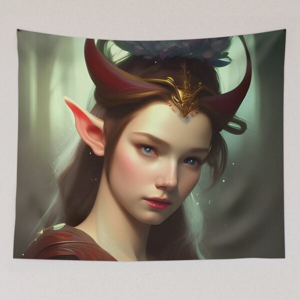 Item preview, Cute Fantasy Brunette Elf Princess designed and sold by Eliteijr.