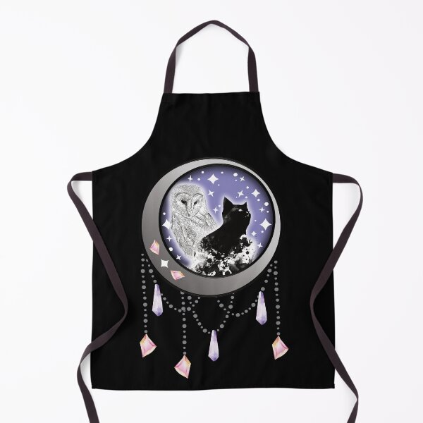 Item preview, A CAT AND AN OWL, STARRY NIGHT CRYSTALS designed and sold by FlutteringWings.