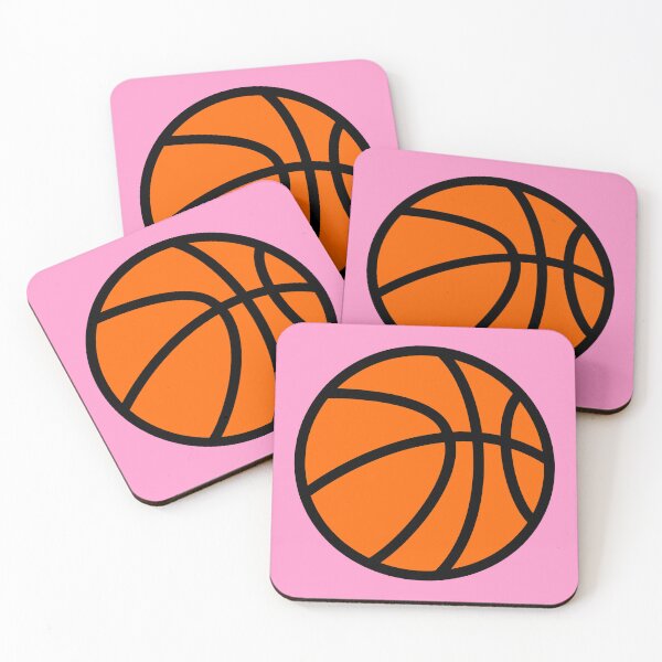 Item preview, Basketball with Pink Background Design designed and sold by beccaveedesigns.