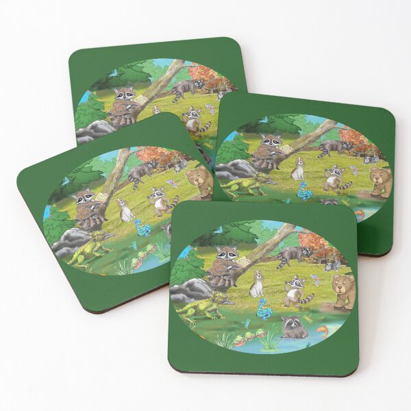 Item preview, Reading Racoon in Tree  designed and sold by CheranY.