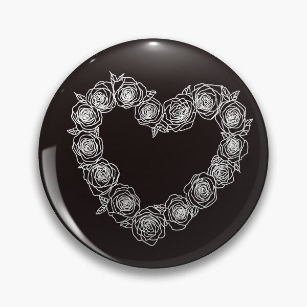 Item preview, White Rose filled heart designed and sold by Tasha-design.