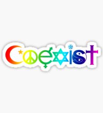 Rainbow Coexist Sticker