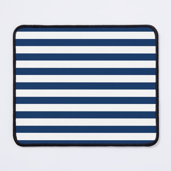 Item preview, White Sailor Stripes Navy Blue Background designed and sold by GemsAnatomy.