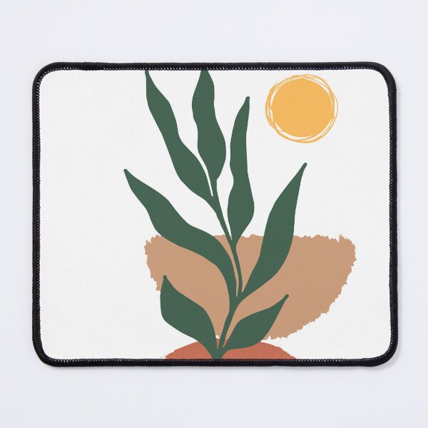 Artikelvorschau, Einzelner Eukalyptuszweig in grünem abstraktem Aquarell tropischer Boho minimalistischer Kunst mit warmen Erdtönen und Pastellfarben mit festen und weichen Farbverlaufsformen mit Sonne entworfen und verkauft von AbstractTrace.