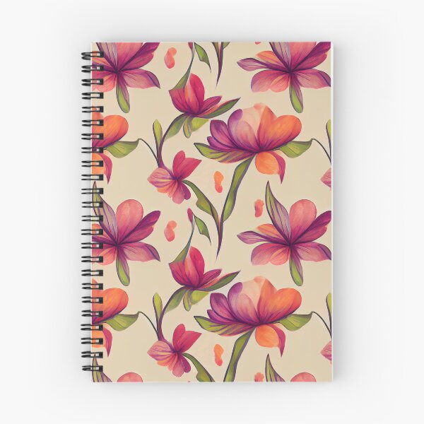 Artikelvorschau, Frühling Blumenmuster auf Elfenbein Hintergrund entworfen und verkauft von DesArtStudio.