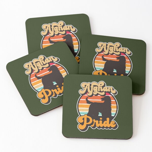 Item preview, Afghan Pride Retro Sunset Dog Silhouette Pet Design designed and sold by CRHPOD20.