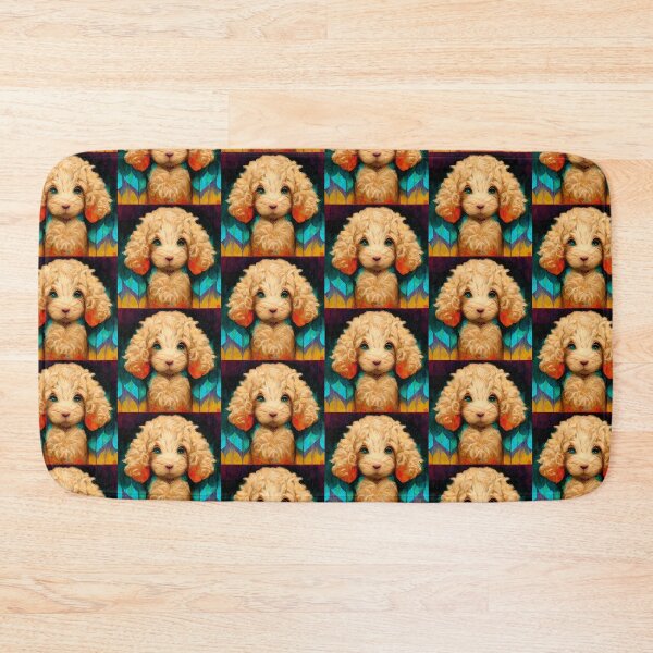 Item preview, Art Deco Style Goldendoodle Puppy Cartoon Dog Gift  designed and sold by Guarddogdrive.