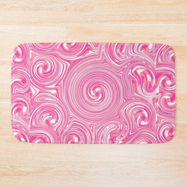 Item preview, Pink and White Whimsical Swirly Acrylic Art Abstract Pour designed and sold by OctGaveAParty.