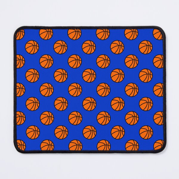 Item preview, Basketball with Blue Background Pattern designed and sold by beccaveedesigns.