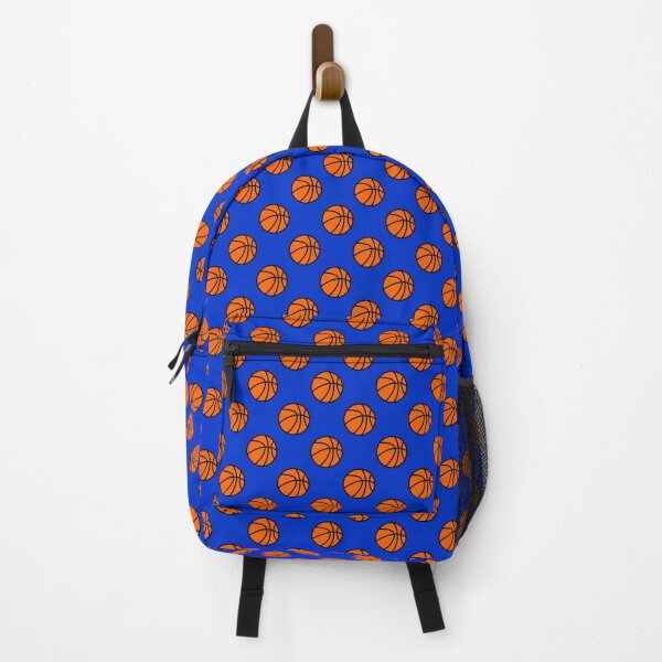 Item preview, Basketball with Blue Background Pattern designed and sold by beccaveedesigns.
