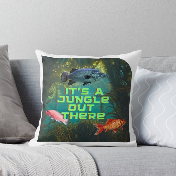 It’s A Jungle Out There Throw Pillow