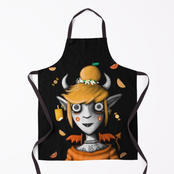 Item preview, Cute Orange Demon Girl "Arancia" designed and sold by Bottlefullarain.