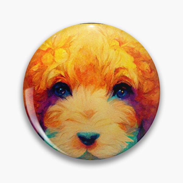 Item preview, Art Deco Style Goldendoodle Puppy Cartoon Dog Gift  designed and sold by Guarddogdrive.