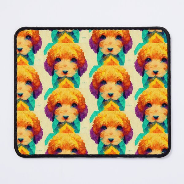 Item preview, Art Deco Style Goldendoodle Puppy Cartoon Dog Gift  designed and sold by Guarddogdrive.