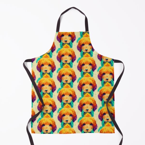 Item preview, Art Deco Style Goldendoodle Puppy Cartoon Dog Gift  designed and sold by Guarddogdrive.