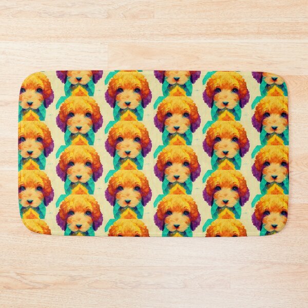 Item preview, Art Deco Style Goldendoodle Puppy Cartoon Dog Gift  designed and sold by Guarddogdrive.