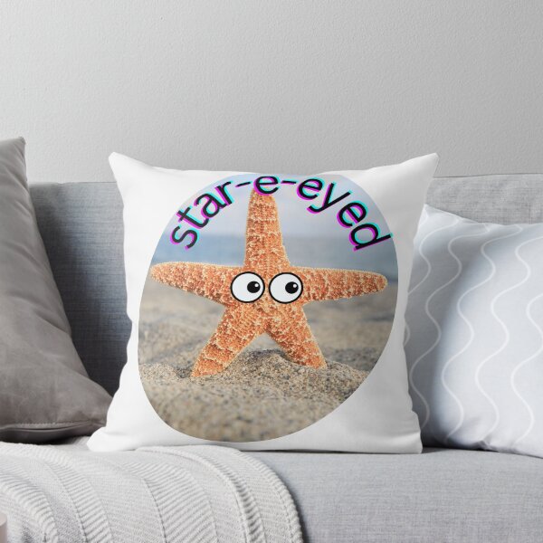 Star-e-eyed Throw Pillow