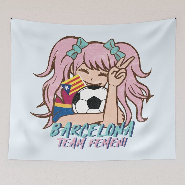 Item preview, Barcelona Femeni Anime Soccer Girl designed and sold by Numero14.
