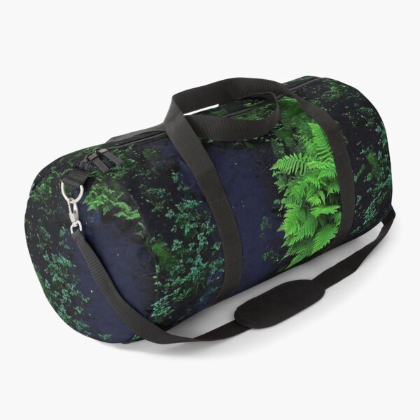 Item preview, Dark night forest stream with leaves and trees designed and sold by Azaswi.