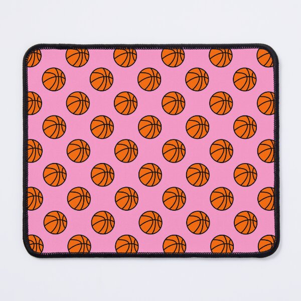 Item preview, Basketball with Pink Background Pattern designed and sold by beccaveedesigns.