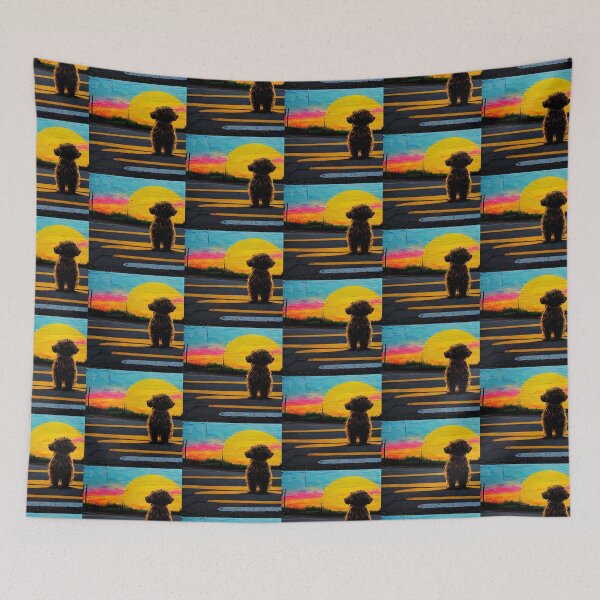 Item preview, Street Art Goldendoodle Puppy Cartoon Dog Gift  designed and sold by Guarddogdrive.