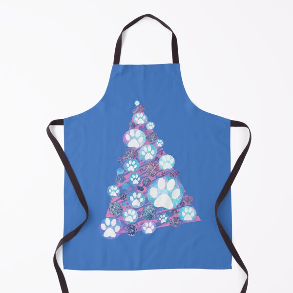 Item preview, White Animal Paw Pink Christmas Tree Holiday Decoration designed and sold by AMSonArt.
