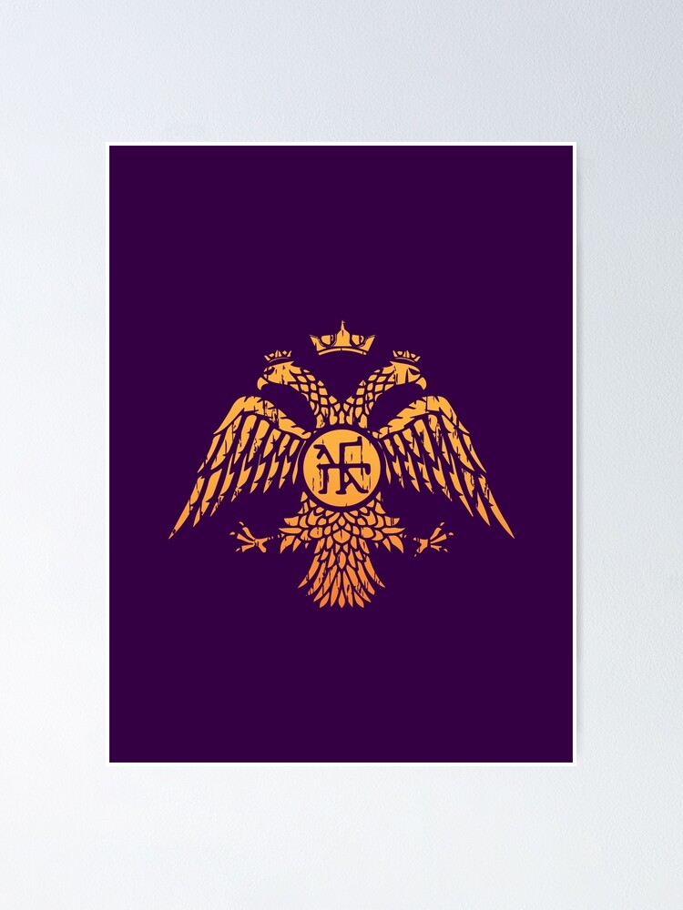 Byzantine Eagle Symbol Flag Poster By Quark Redbubble Byzantine Eagle Symbol Flag Poster By Quark Redbubble