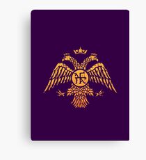 Lienzo Bandera de símbolo de águila bizantina