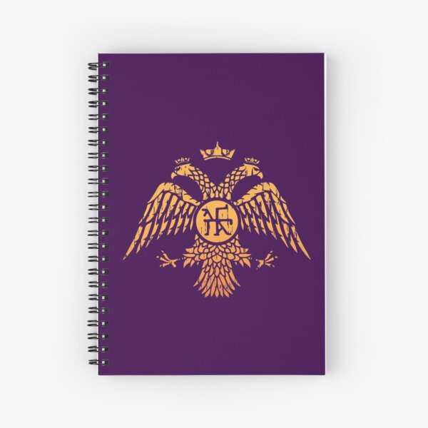 Byzantine Eagle Symbol Flag Spiral Notebook
