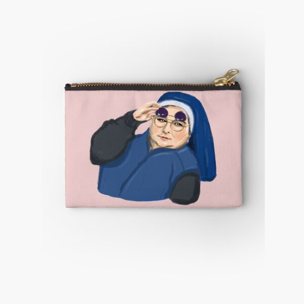 Item preview, Sister Michael side eye - Derry Girls | pink background no text designed and sold by alfrescotree.