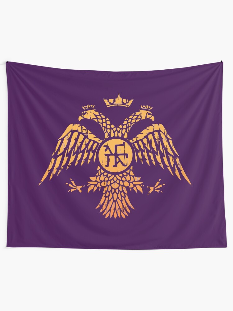 Byzantine Eagle Symbol Flag Tapestry By Quark Redbubble Byzantine Eagle Symbol Flag Tapestry By Quark Redbubble