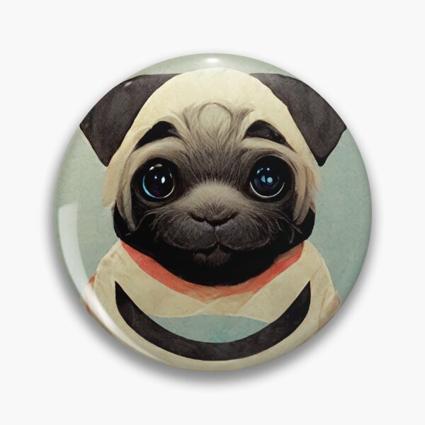 Item preview, Constructivism Artistic Pug Puppy Dog Painting Art Gift designed and sold by Guarddogdrive.
